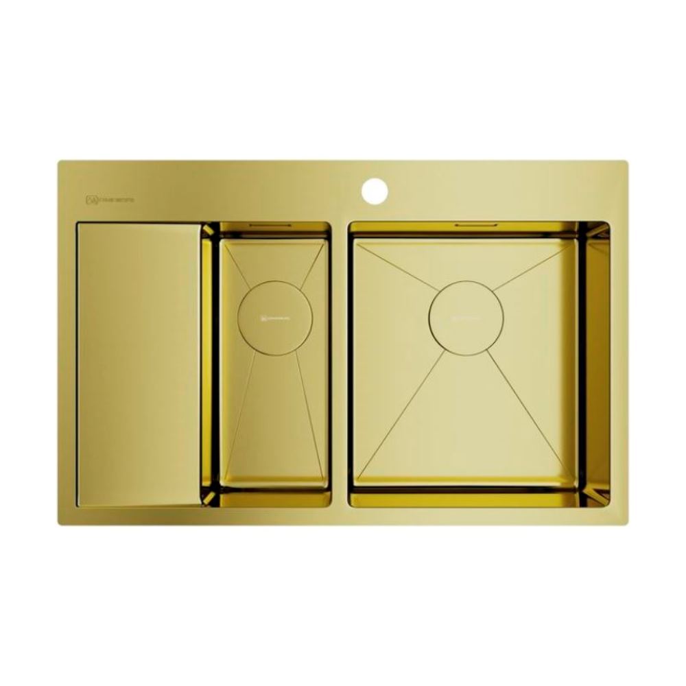 Мойка кухонная Omoikiri Akisame 78 правая Золото светлое 4973088