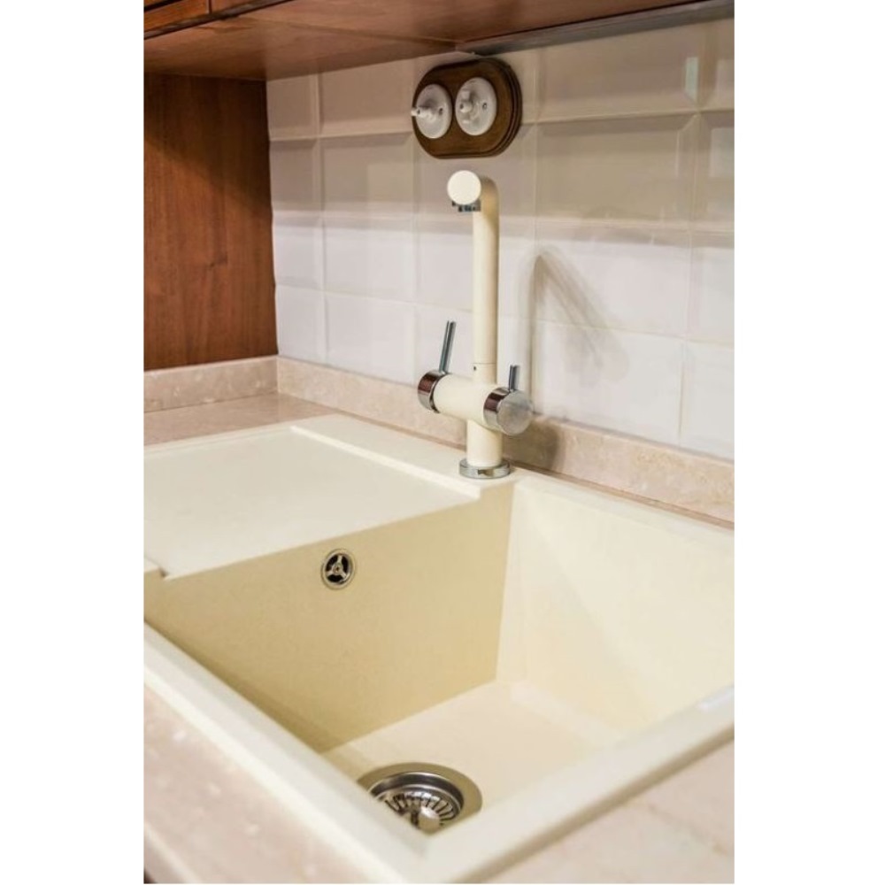 Мойка кухонная Omoikiri Sakaime 78 Белый матовый 4993127 — изображение 3