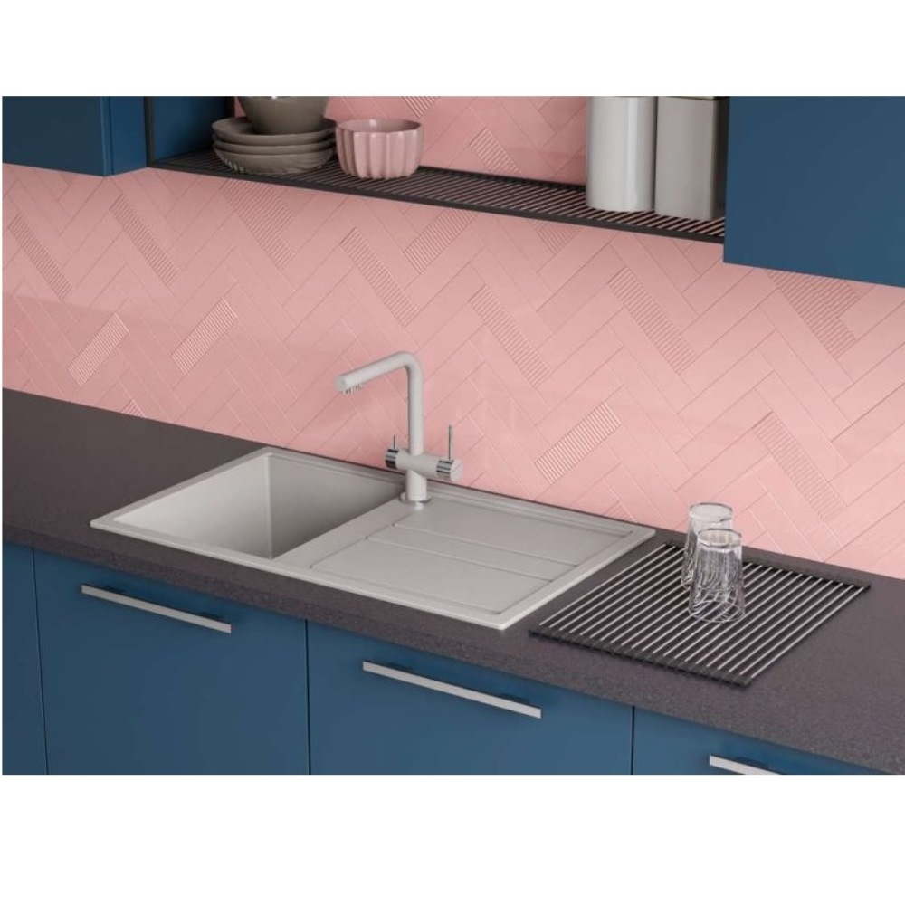 Мойка кухонная Omoikiri Kitagawa 86 Белый матовый 4993493 — изображение 2