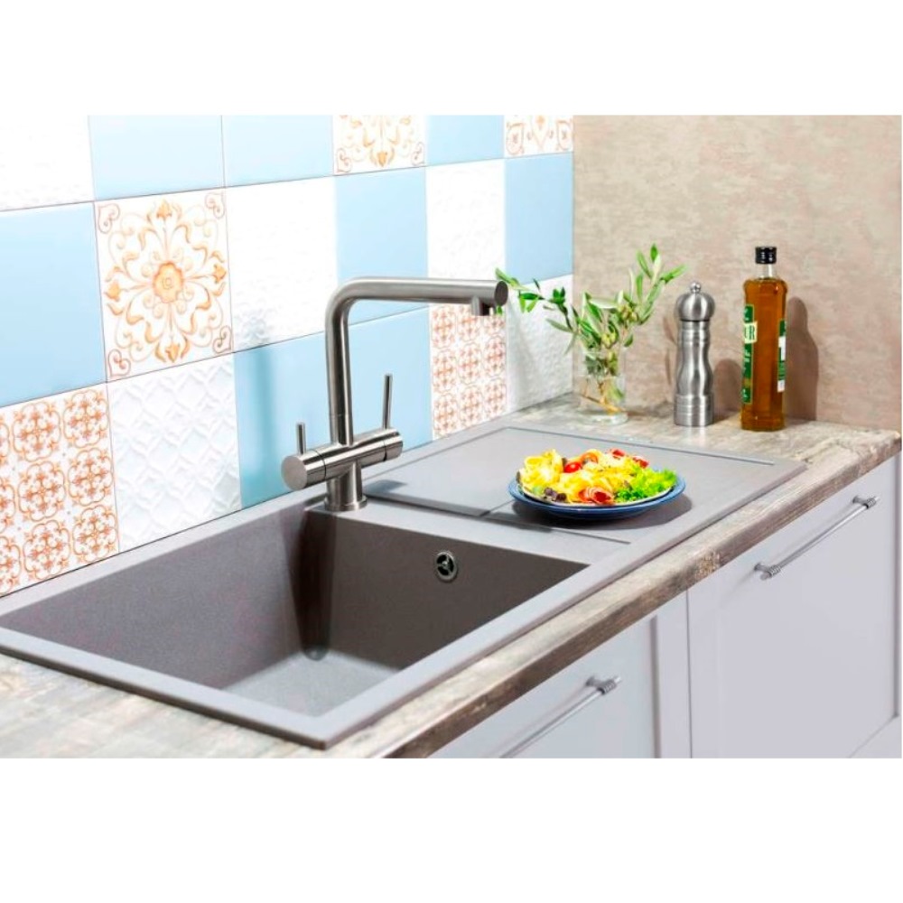 Мойка кухонная Omoikiri Sumi 100 Платина 4993659 — изображение 2