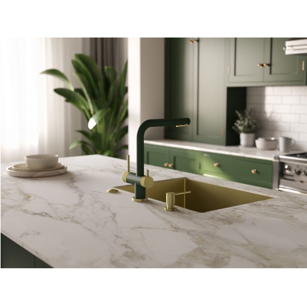 Дозатор встраиваемый Omoikiri OM-03 Золото светлое 4995042 — изображение 3