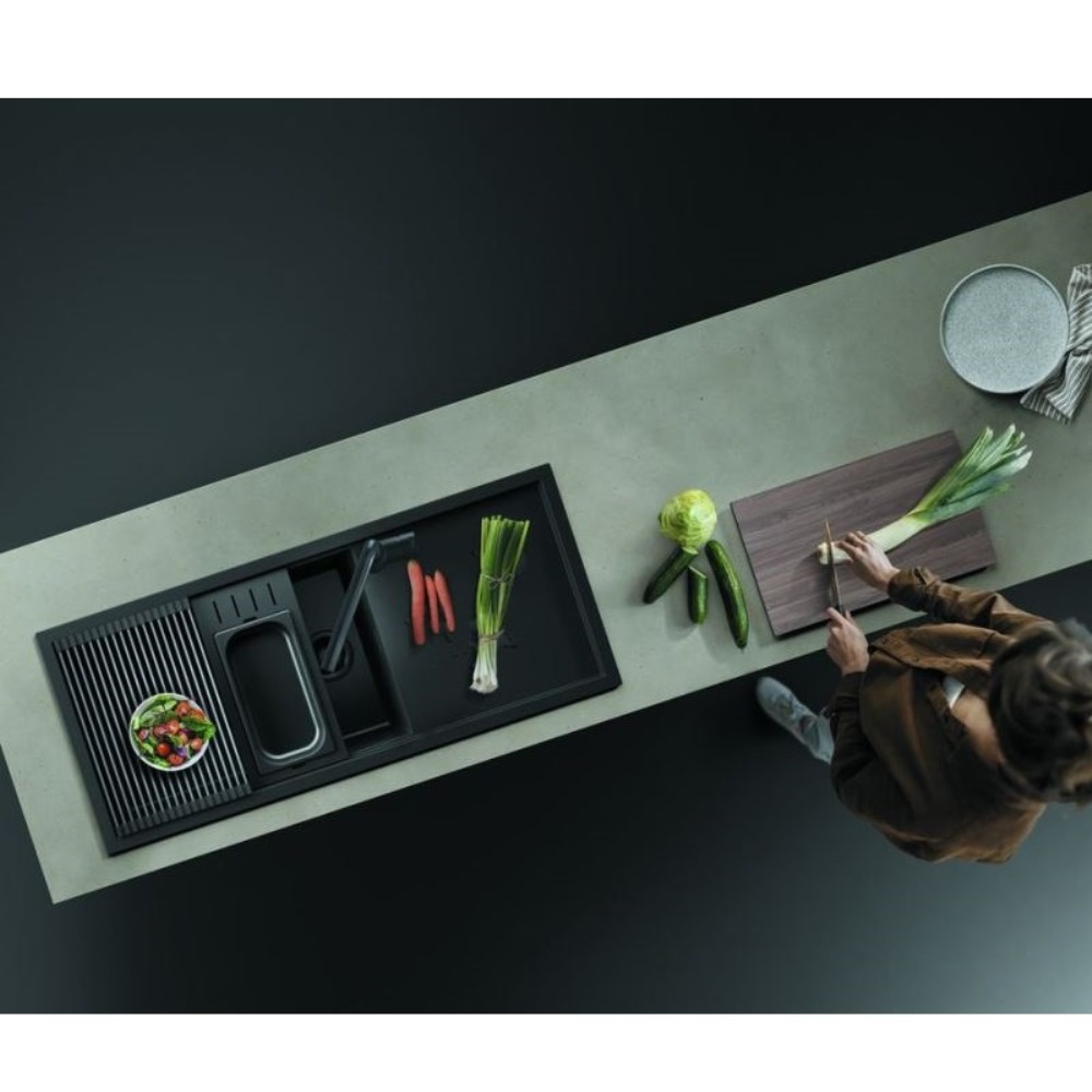 Мойка кухонная Omoikiri Sintesi 116 Графит 4997120 — изображение 3